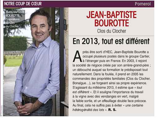 Jean-Baptiste Bourotte i La Revue du vin de France
